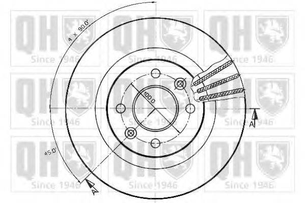 QUINTON HAZELL BDC3452 гальмівний диск