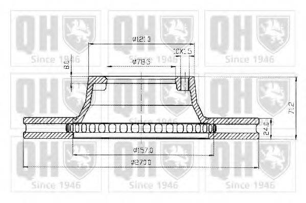 QUINTON HAZELL BDC3466 гальмівний диск