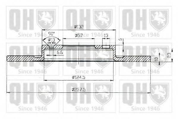 QUINTON HAZELL BDC3648 гальмівний диск