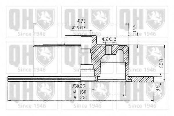 QUINTON HAZELL BDC3681 гальмівний диск