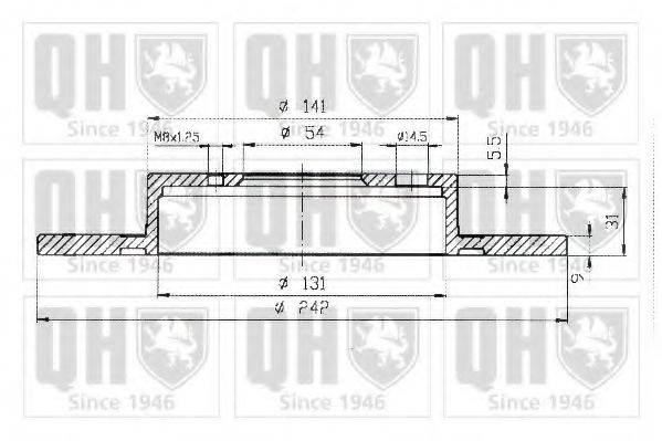 QUINTON HAZELL BDC3699 гальмівний диск