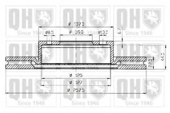 QUINTON HAZELL BDC3731 гальмівний диск