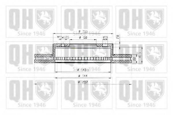 QUINTON HAZELL BDC3775 гальмівний диск