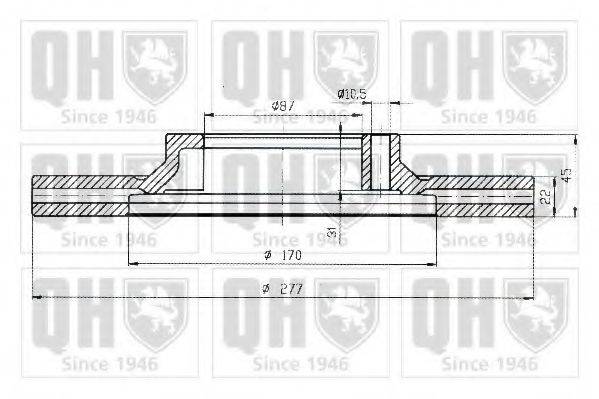 QUINTON HAZELL BDC3916 гальмівний диск