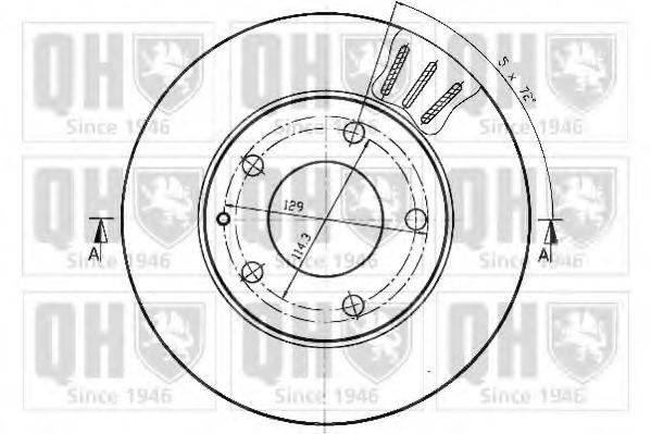 QUINTON HAZELL BDC3951 гальмівний диск