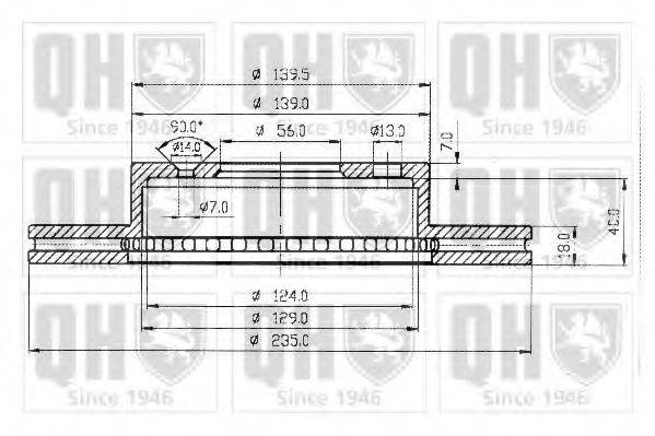 QUINTON HAZELL BDC4276 гальмівний диск