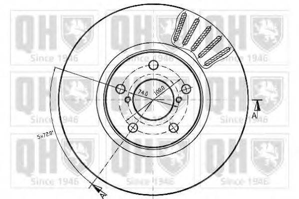 QUINTON HAZELL BDC4413 гальмівний диск