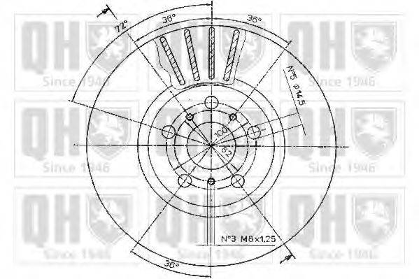 QUINTON HAZELL BDC4423 гальмівний диск