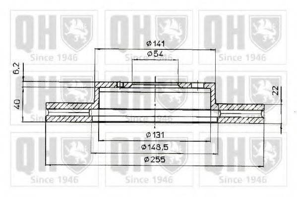 QUINTON HAZELL BDC4644 гальмівний диск