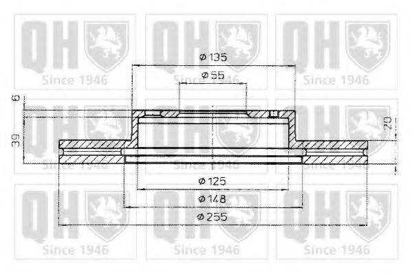 QUINTON HAZELL BDC4876 гальмівний диск