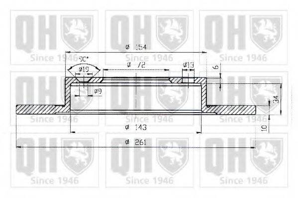 QUINTON HAZELL BDC5003 гальмівний диск