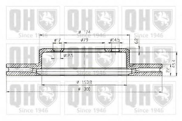 QUINTON HAZELL BDC5146 гальмівний диск