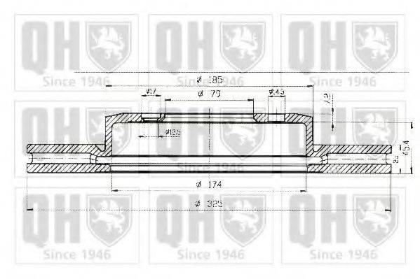 QUINTON HAZELL BDC5228 гальмівний диск