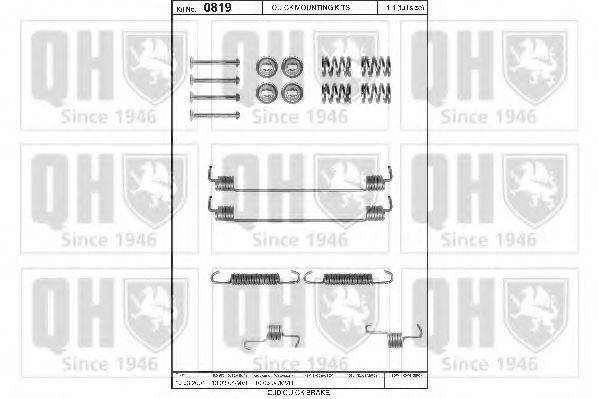 QUINTON HAZELL BFK456 Комплектуючі, гальмівна колодка