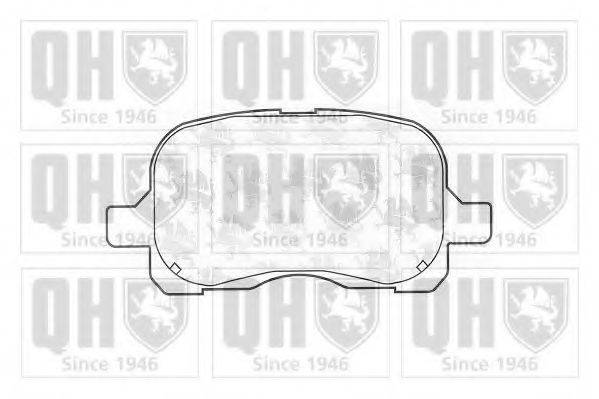 QUINTON HAZELL BP1075 Комплект гальмівних колодок, дискове гальмо
