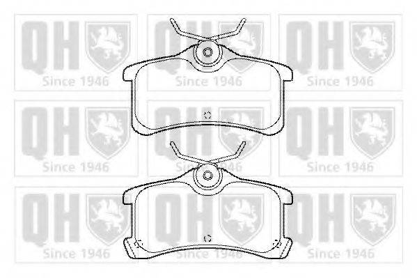 QUINTON HAZELL BP1459 Комплект гальмівних колодок, дискове гальмо