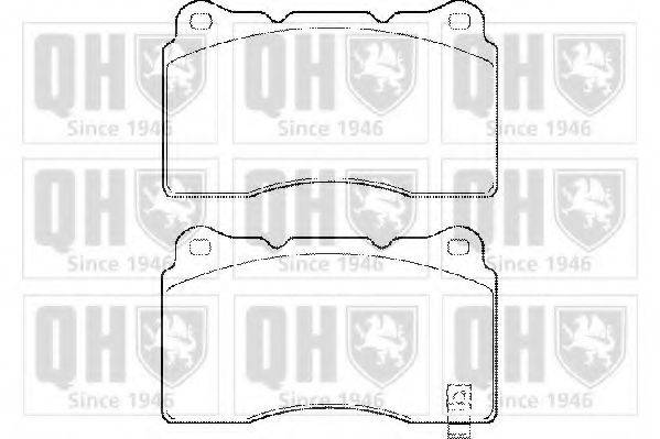 QUINTON HAZELL BP1486 Комплект гальмівних колодок, дискове гальмо