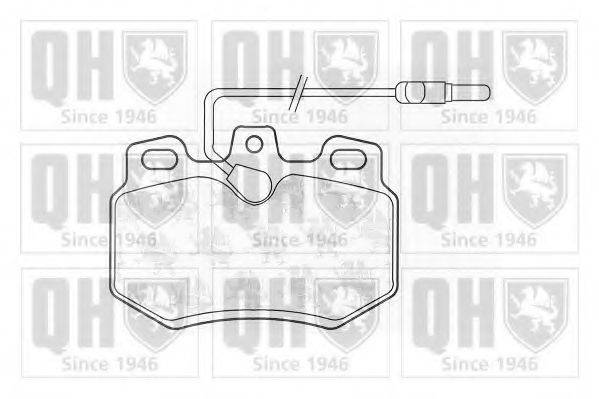 QUINTON HAZELL BP407 Комплект гальмівних колодок, дискове гальмо