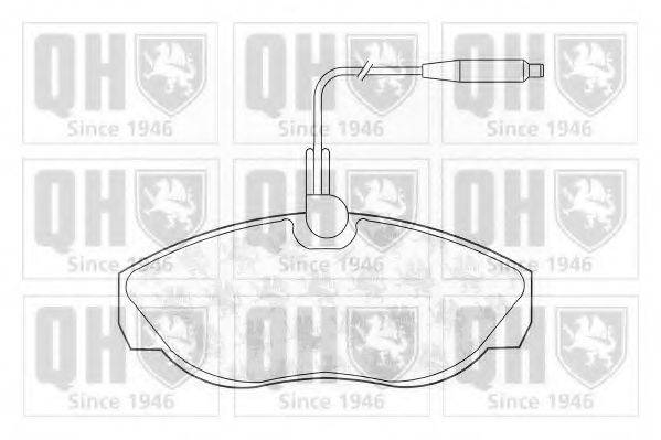 QUINTON HAZELL BP810 Комплект гальмівних колодок, дискове гальмо