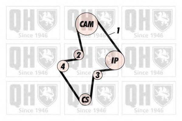 QUINTON HAZELL QBK105 Комплект ременя ГРМ