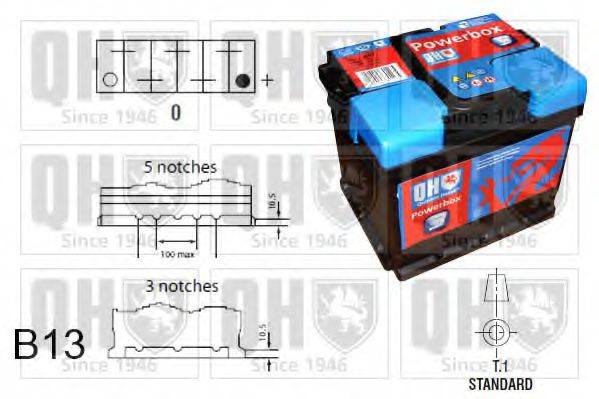 QUINTON HAZELL QBT0273 Стартерна акумуляторна батарея