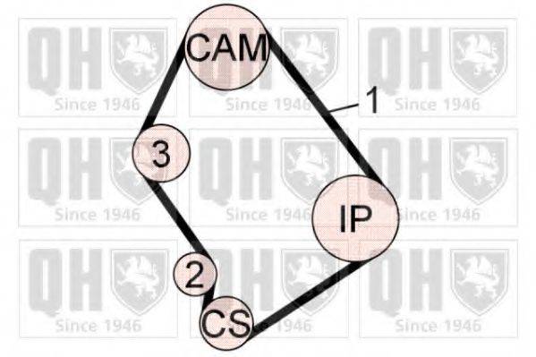 QUINTON HAZELL QBK602 Комплект ременя ГРМ