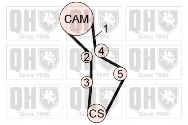 QUINTON HAZELL QBK699 Комплект ременя ГРМ