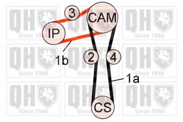 QUINTON HAZELL QBK716 Комплект ременя ГРМ