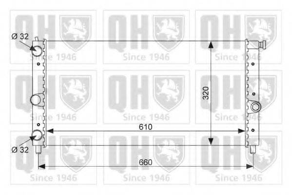 QUINTON HAZELL QER1086 Радіатор, охолодження двигуна