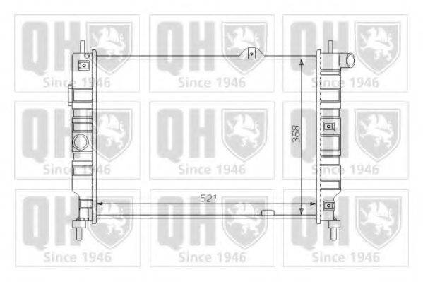 QUINTON HAZELL QER1233 Радіатор, охолодження двигуна