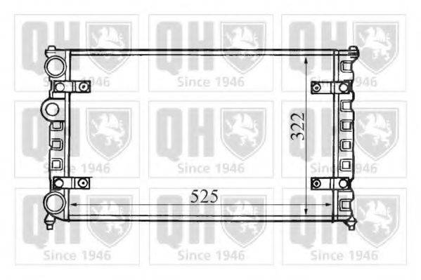 QUINTON HAZELL QER1355 Радіатор, охолодження двигуна