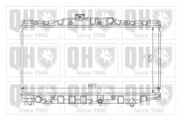 QUINTON HAZELL QER1398 Радіатор, охолодження двигуна