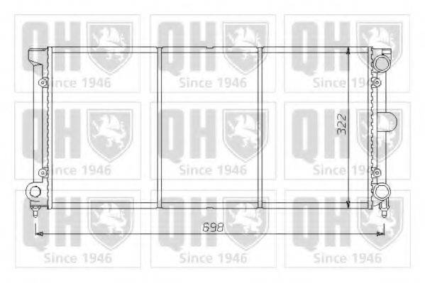 QUINTON HAZELL QER1401 Радіатор, охолодження двигуна