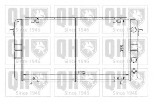 QUINTON HAZELL QER1457 Радіатор, охолодження двигуна