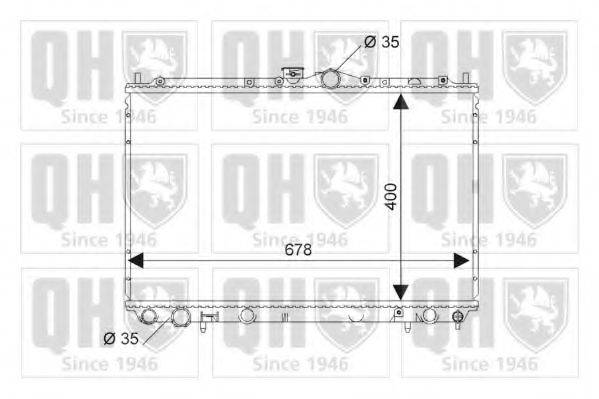 QUINTON HAZELL QER1768 Радіатор, охолодження двигуна