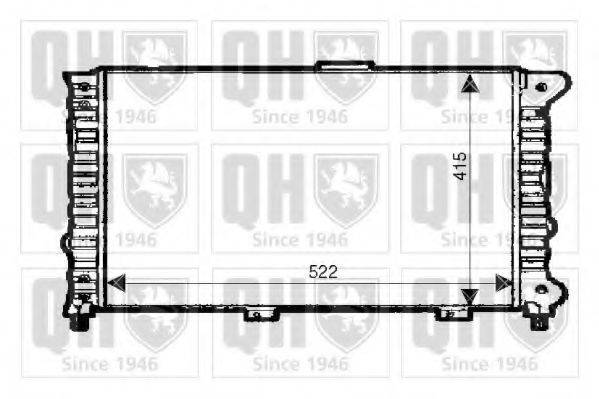 QUINTON HAZELL QER1888 Радіатор, охолодження двигуна