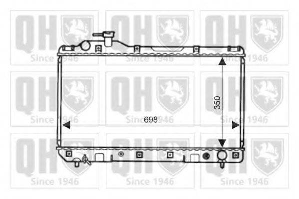 QUINTON HAZELL QER2001 Радіатор, охолодження двигуна