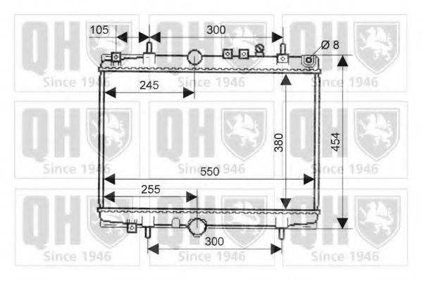 QUINTON HAZELL QER2102 Радіатор, охолодження двигуна