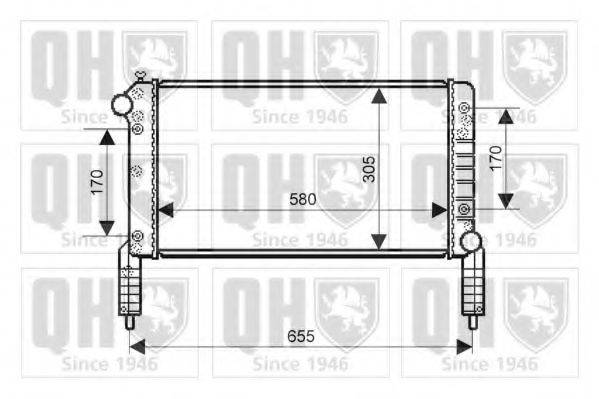 QUINTON HAZELL QER2152 Радіатор, охолодження двигуна