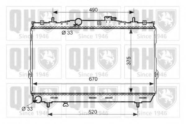 QUINTON HAZELL QER2199 Радіатор, охолодження двигуна