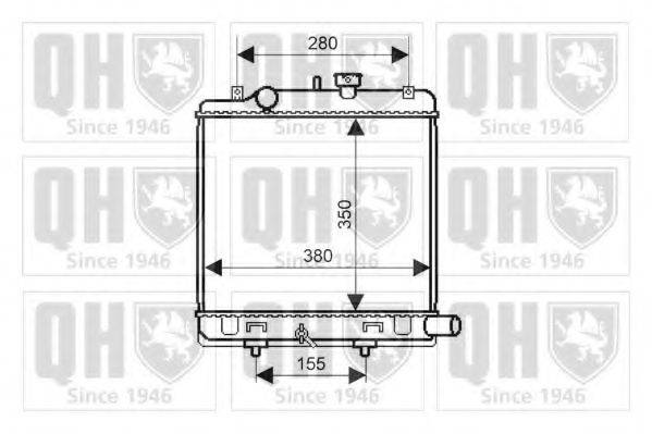 QUINTON HAZELL QER2222 Радіатор, охолодження двигуна