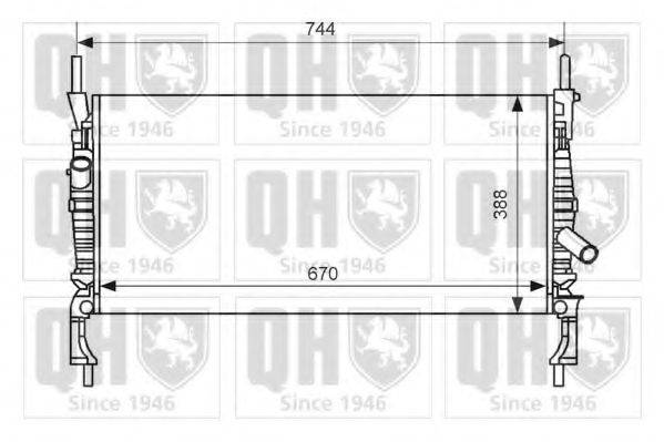 QUINTON HAZELL QER2409 Радіатор, охолодження двигуна