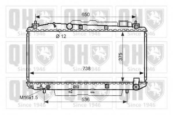 QUINTON HAZELL QER2521 Радіатор, охолодження двигуна