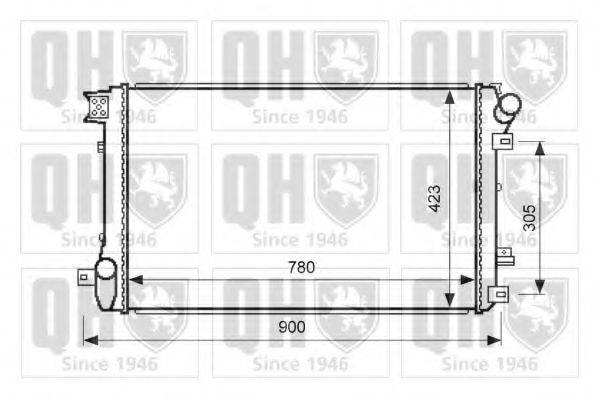 QUINTON HAZELL QER2597 Радіатор, охолодження двигуна