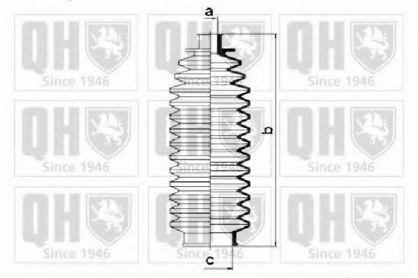 QUINTON HAZELL QG1163 Комплект пильника, рульове керування