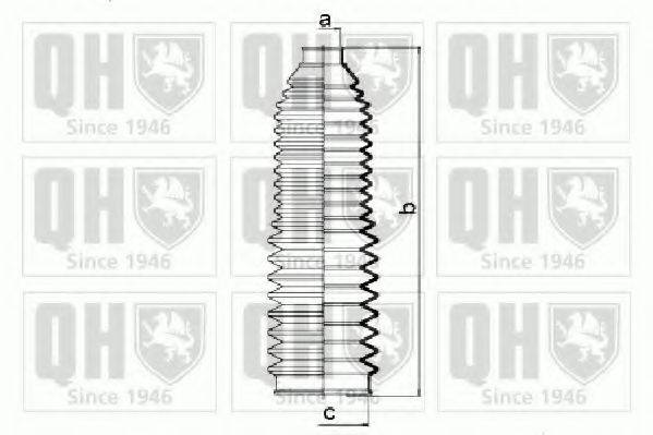 QUINTON HAZELL QG1297 Комплект пильника, рульове керування