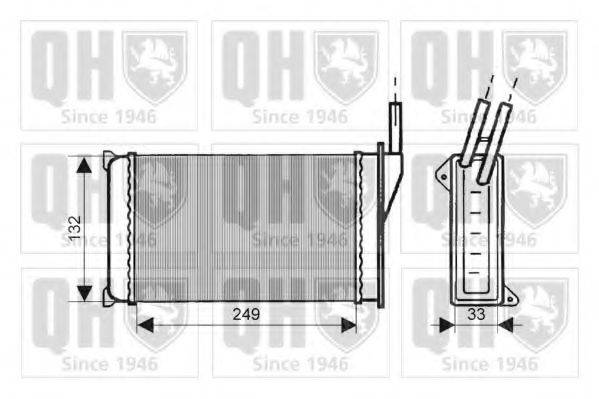 QUINTON HAZELL QHR2023 Теплообмінник, опалення салону