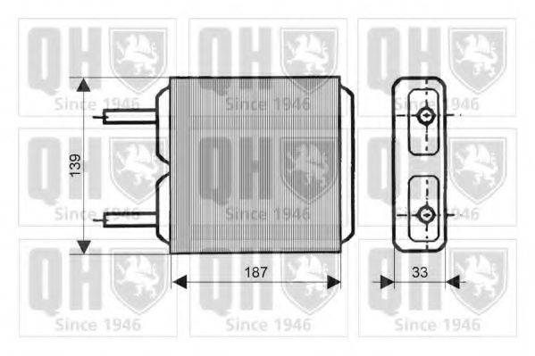 QUINTON HAZELL QHR2027 Теплообмінник, опалення салону