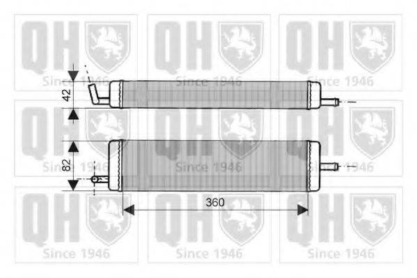 QUINTON HAZELL QHR2076 Теплообмінник, опалення салону