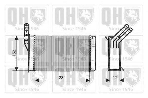 QUINTON HAZELL QHR2102 Теплообмінник, опалення салону